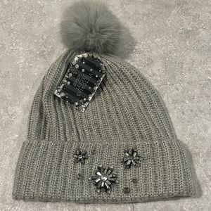 PINK victoria secret silver bling beanie hat